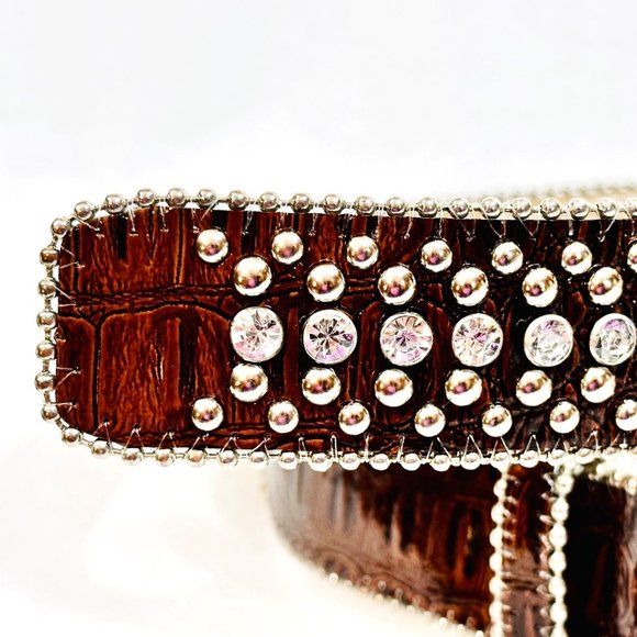 Guess Faux Leather Western Style Belt - XL - Picture 11 of 13